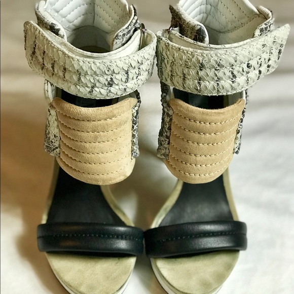 MIA LIMITED EDITION ROCCO SNAKESKIN HEELS - Picture 2 of 7